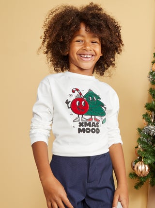 T-shirt decorata Natale