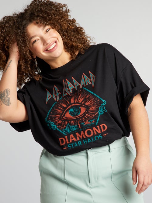 T-shirt 'Def Leppard' con scollo tondo - Kiabi