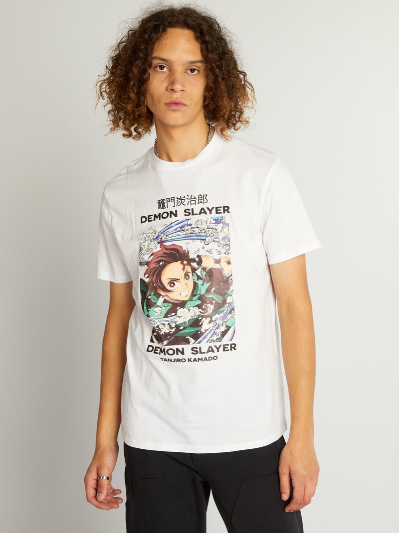 T-shirt 'Demon Slayer' en jersey BIANCO - Kiabi