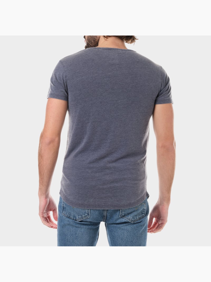T-shirt di colore sbiadito Blu marino - Kiabi