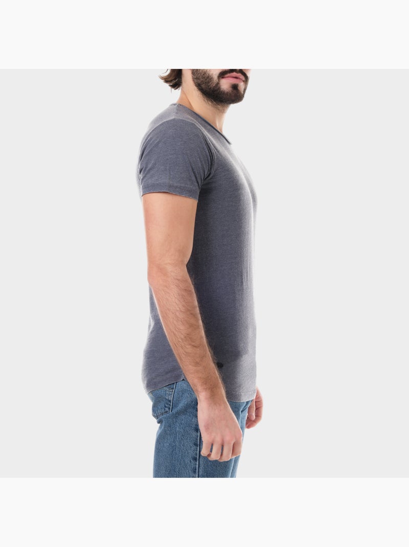 T-shirt di colore sbiadito Blu marino - Kiabi