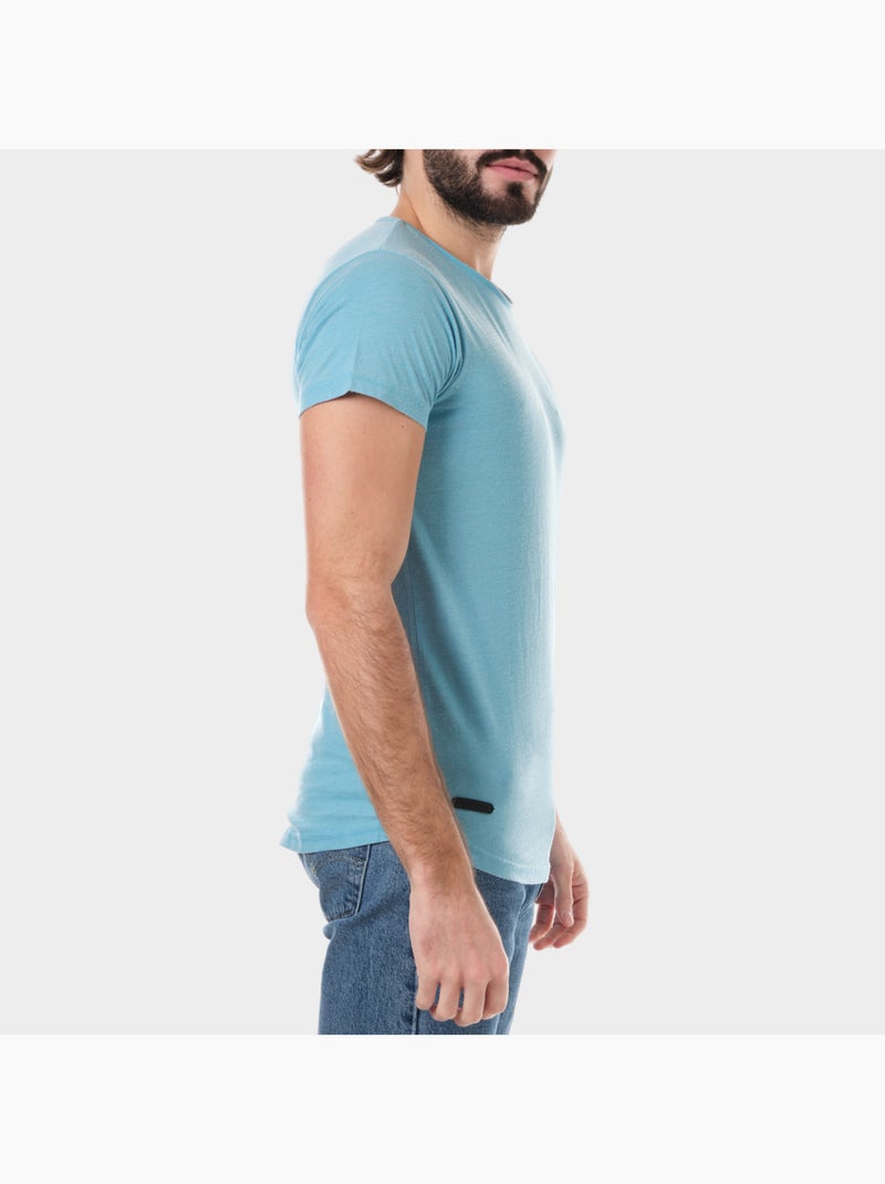 T-shirt di colore sbiadito Turchese - Kiabi