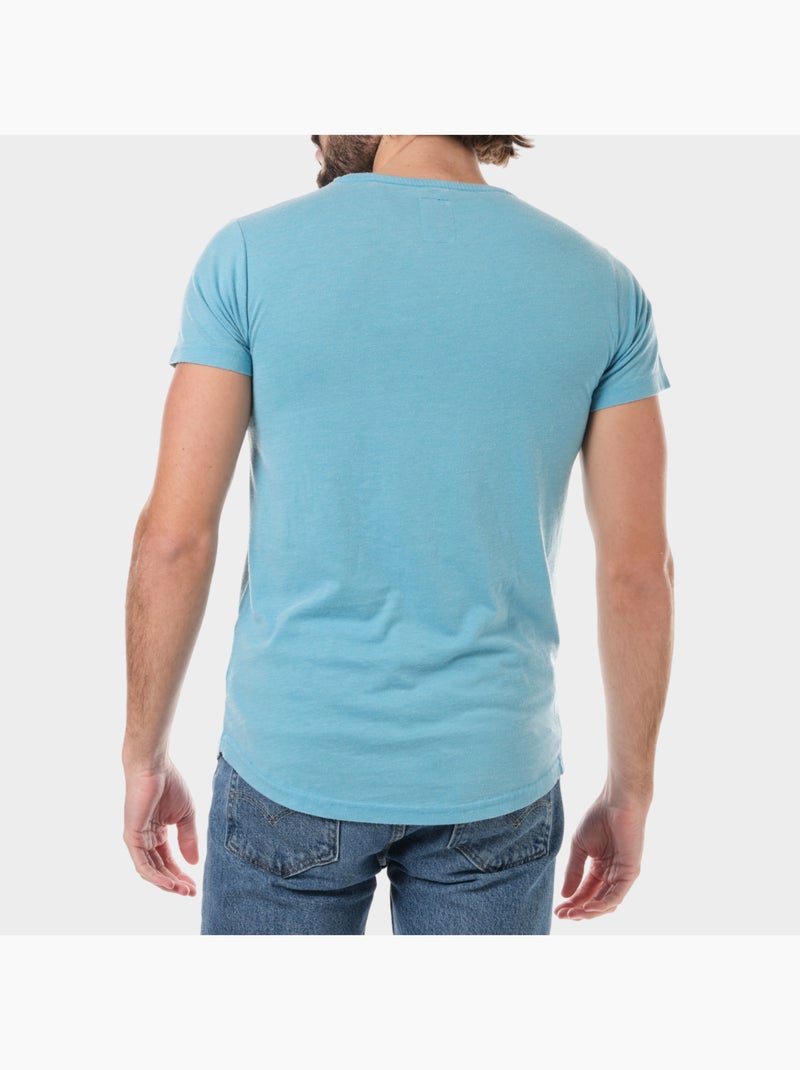 T-shirt di colore sbiadito Turchese - Kiabi