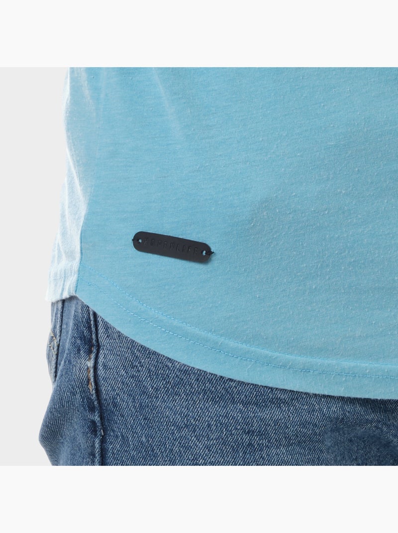 T-shirt di colore sbiadito Turchese - Kiabi