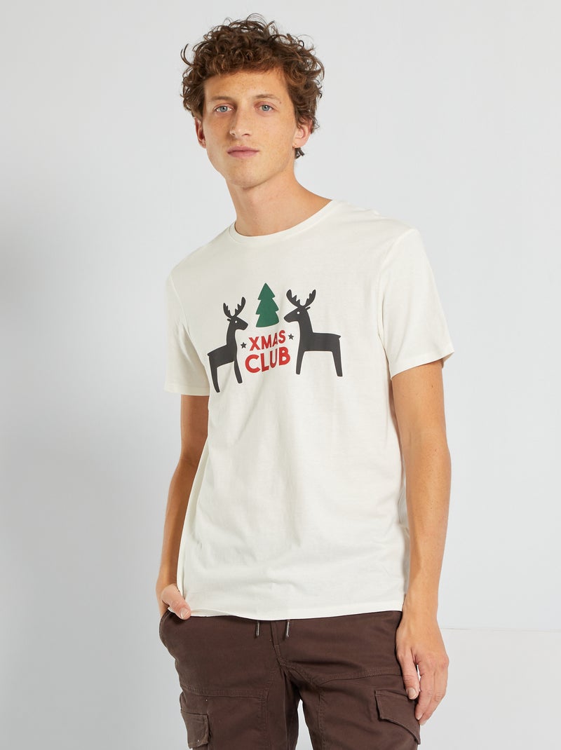 T-shirt di Natale BIANCO - Kiabi