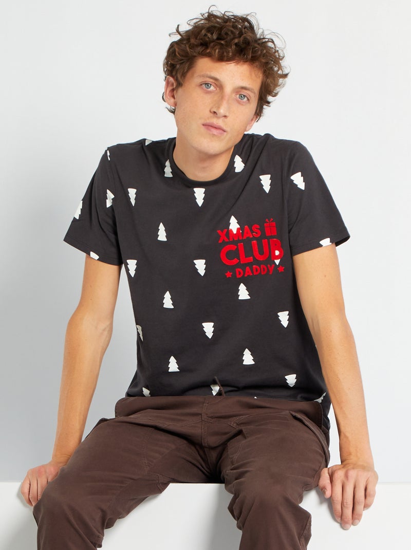 T-shirt di Natale + borsa GRIGIO - Kiabi