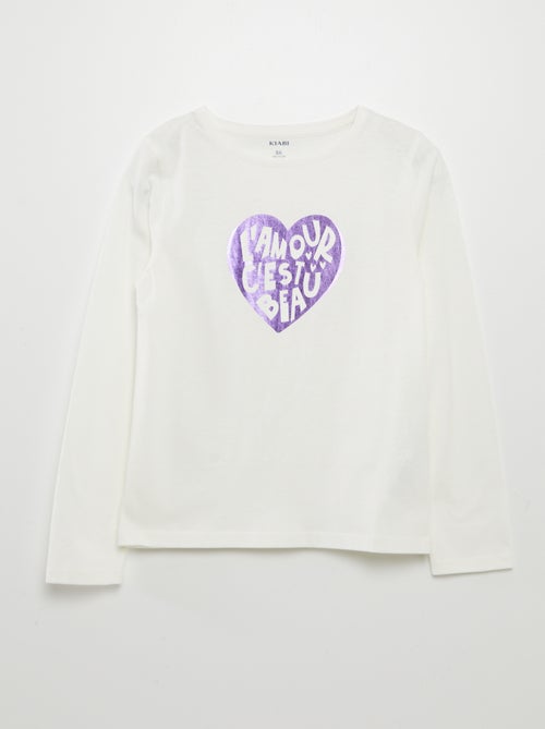 T-shirt di Natale con pompon - Kiabi