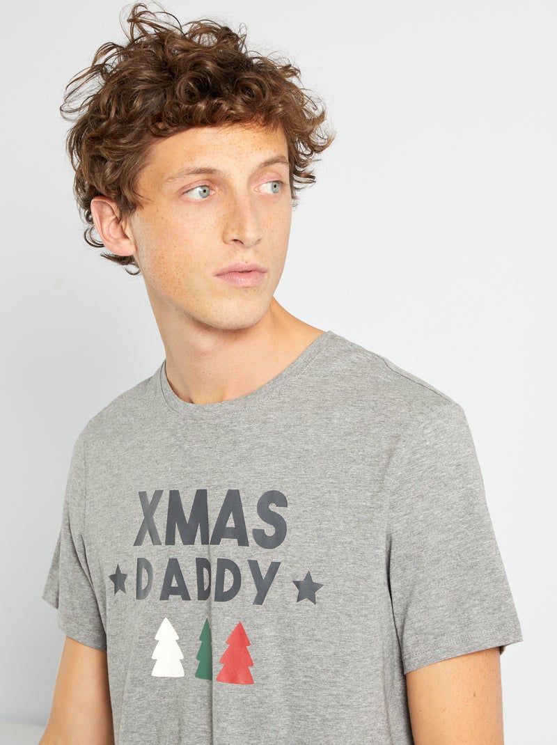 T-shirt di Natale GRIGIO - Kiabi