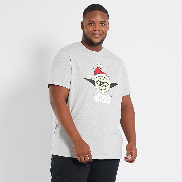 T-shirt di Natale 'Star Wars' Taglie forti uomo - GRIGIO - Kiabi - 14,00€