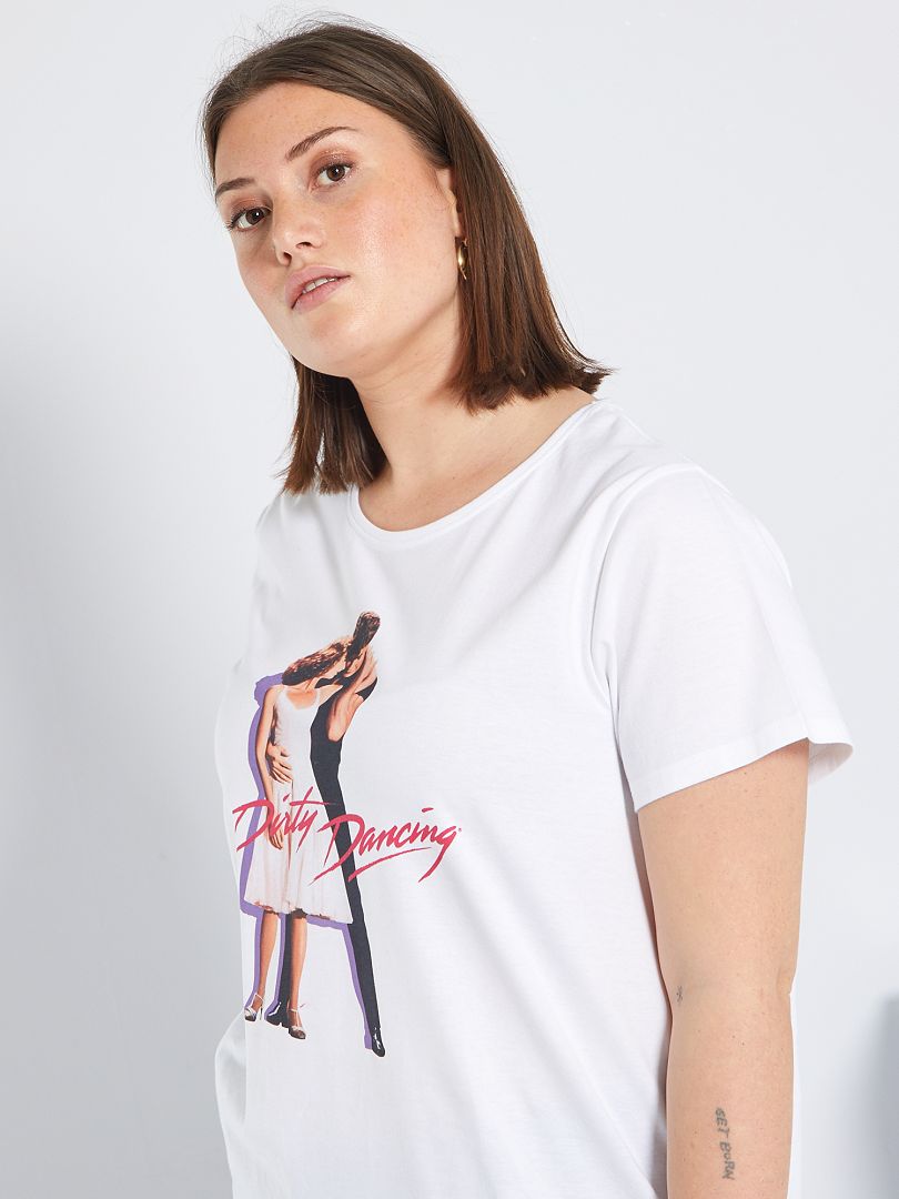 T-shirt 'Dirty Dancing' bianco - Kiabi