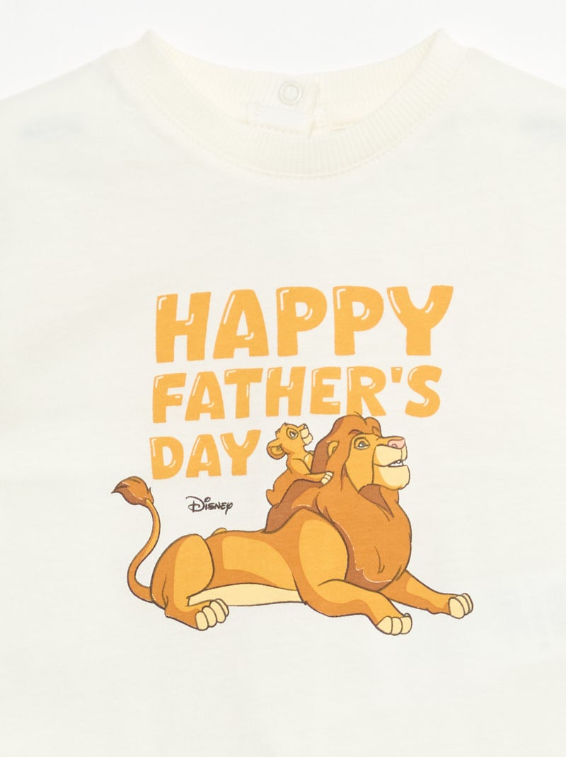 T-shirt 'Disney' a maniche corte Bianco Ecru - Kiabi