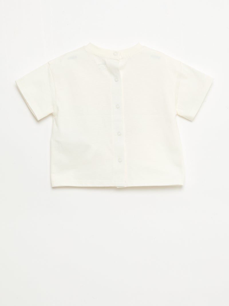 T-shirt 'Disney' a maniche corte Bianco Ecru - Kiabi