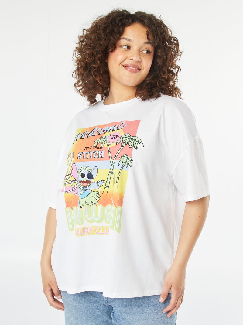 T-shirt 'Disney' a maniche corte e scollo tondo BIANCO - Kiabi