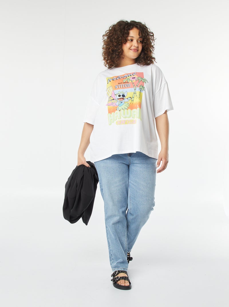 T-shirt 'Disney' a maniche corte e scollo tondo BIANCO - Kiabi