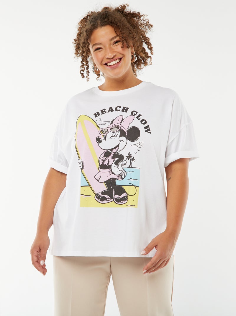 T-shirt 'Disney' a maniche corte e scollo tondo BIANCO - Kiabi