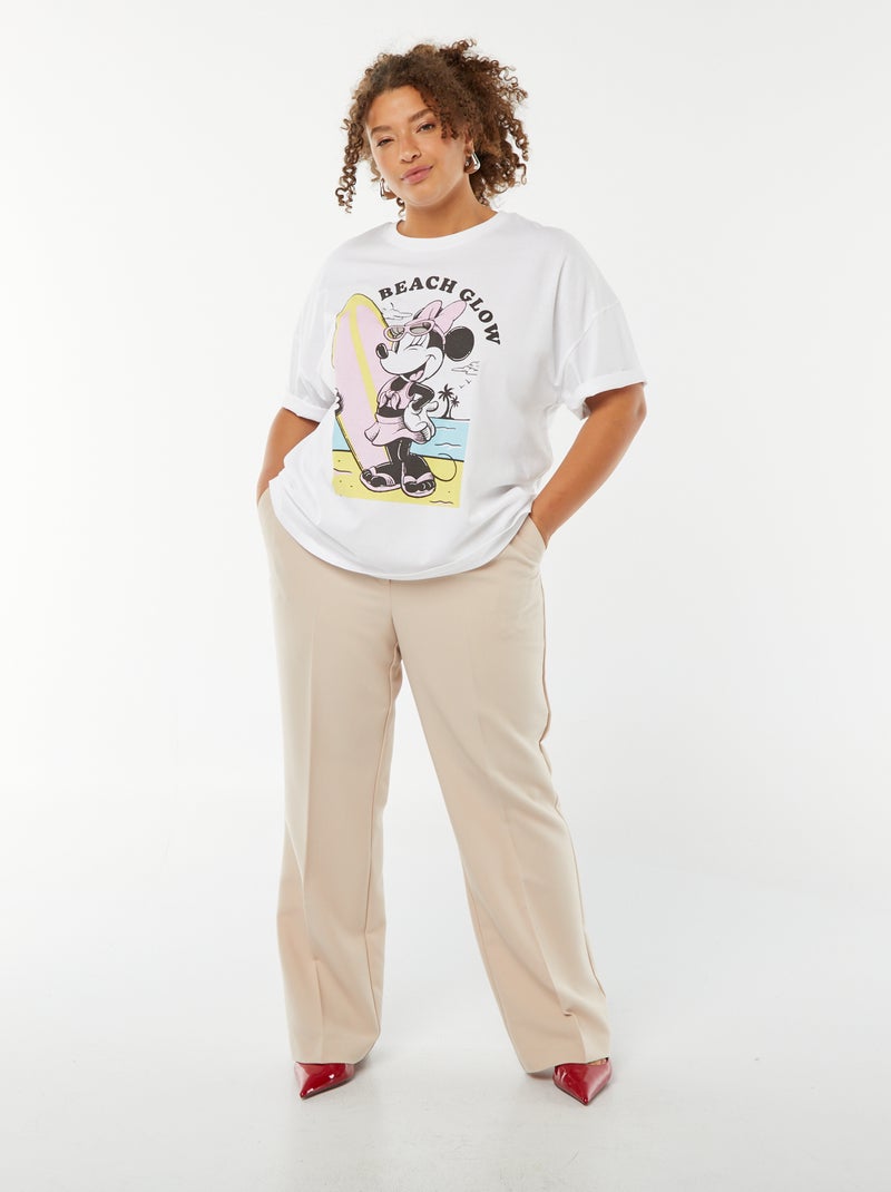 T-shirt 'Disney' a maniche corte e scollo tondo BIANCO - Kiabi