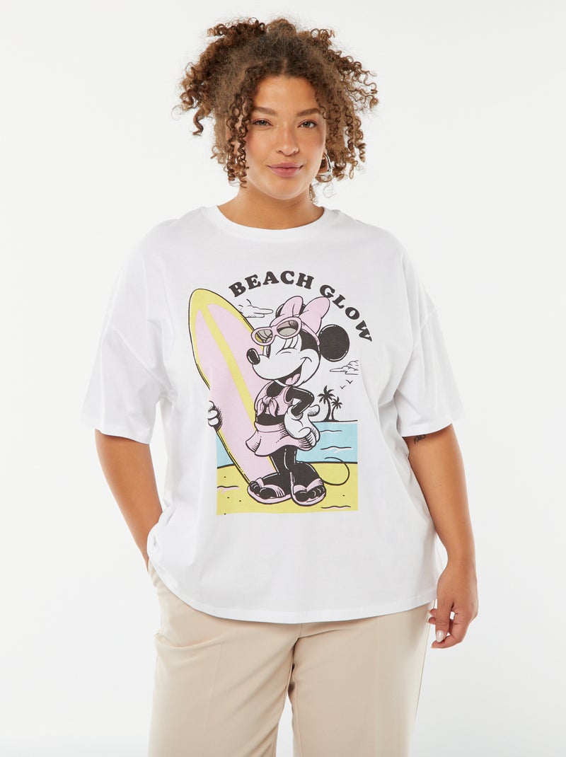 T-shirt 'Disney' a maniche corte e scollo tondo BIANCO - Kiabi