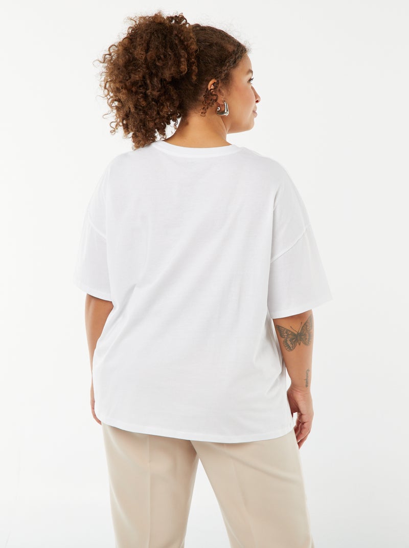 T-shirt 'Disney' a maniche corte e scollo tondo BIANCO - Kiabi