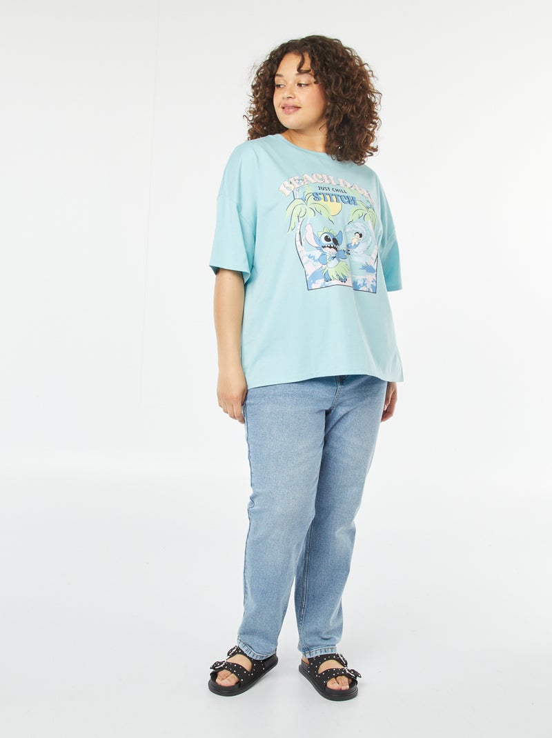 T-shirt 'Disney' a maniche corte e scollo tondo BLU - Kiabi