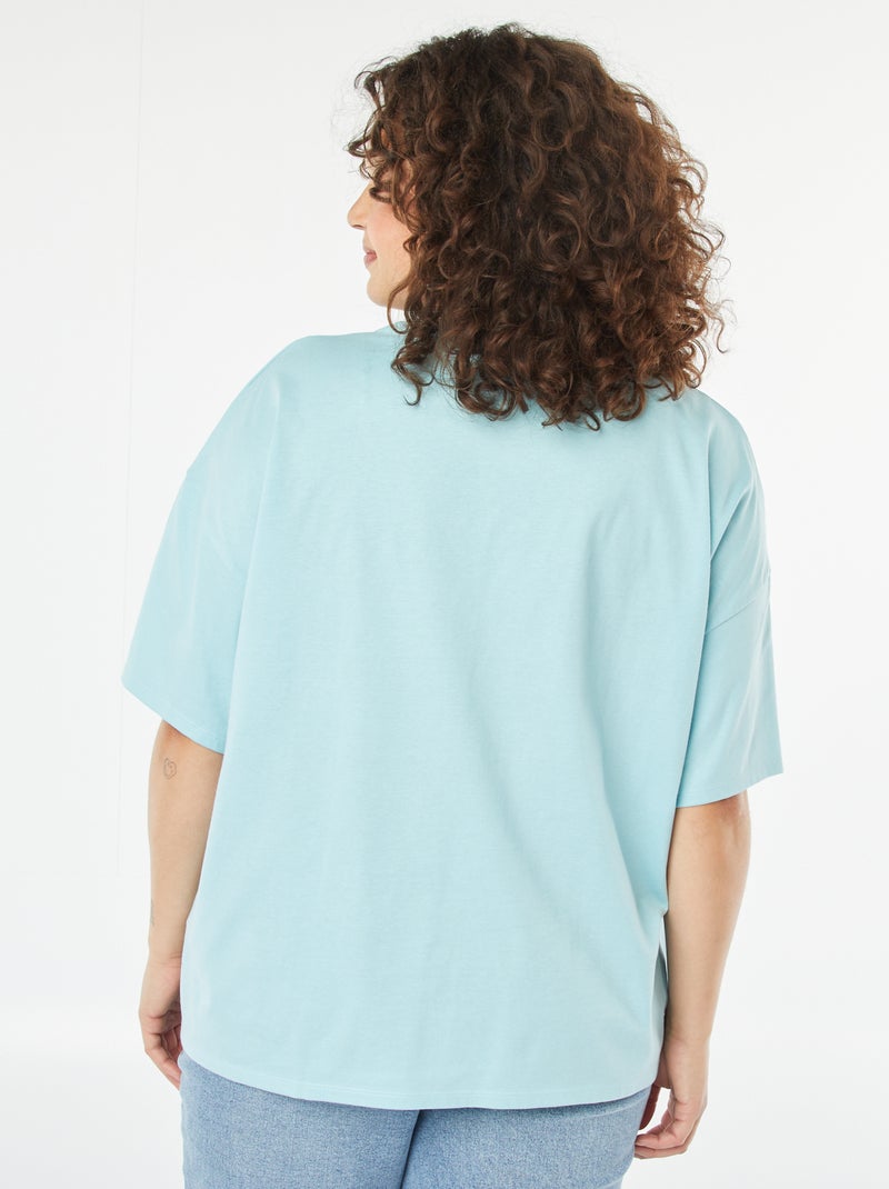 T-shirt 'Disney' a maniche corte e scollo tondo BLU - Kiabi