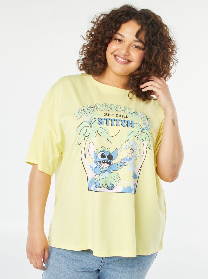 T-shirt 'Disney' a maniche corte e scollo tondo GIALLO - Kiabi