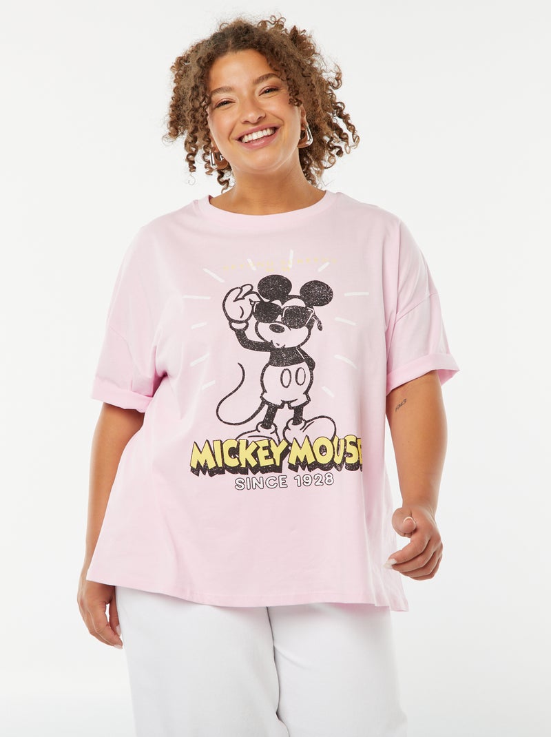 T-shirt 'Disney' a maniche corte e scollo tondo ROSA - Kiabi