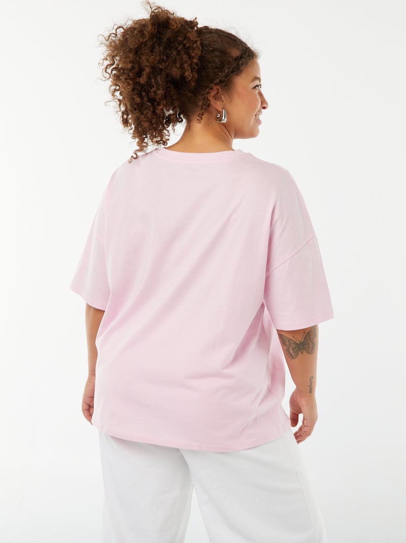 T-shirt 'Disney' a maniche corte e scollo tondo ROSA - Kiabi