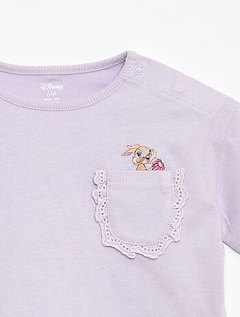 T-shirt 'Disney' a maniche corte e tasca a balze