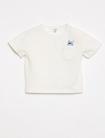 T-shirt 'Disney' a maniche corte e taschino con volant