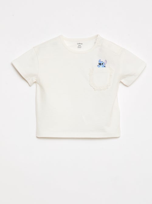 T-shirt 'Disney' a maniche corte e taschino con volant - Kiabi