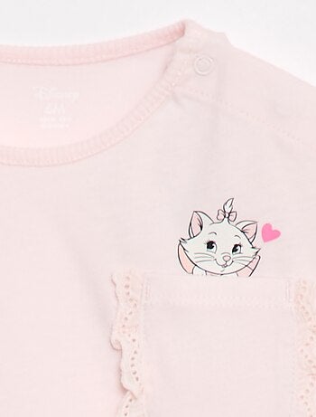 T-shirt 'Disney' a maniche corte e taschino con volant