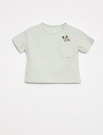 T-shirt 'Disney' a maniche corte e taschino con volant