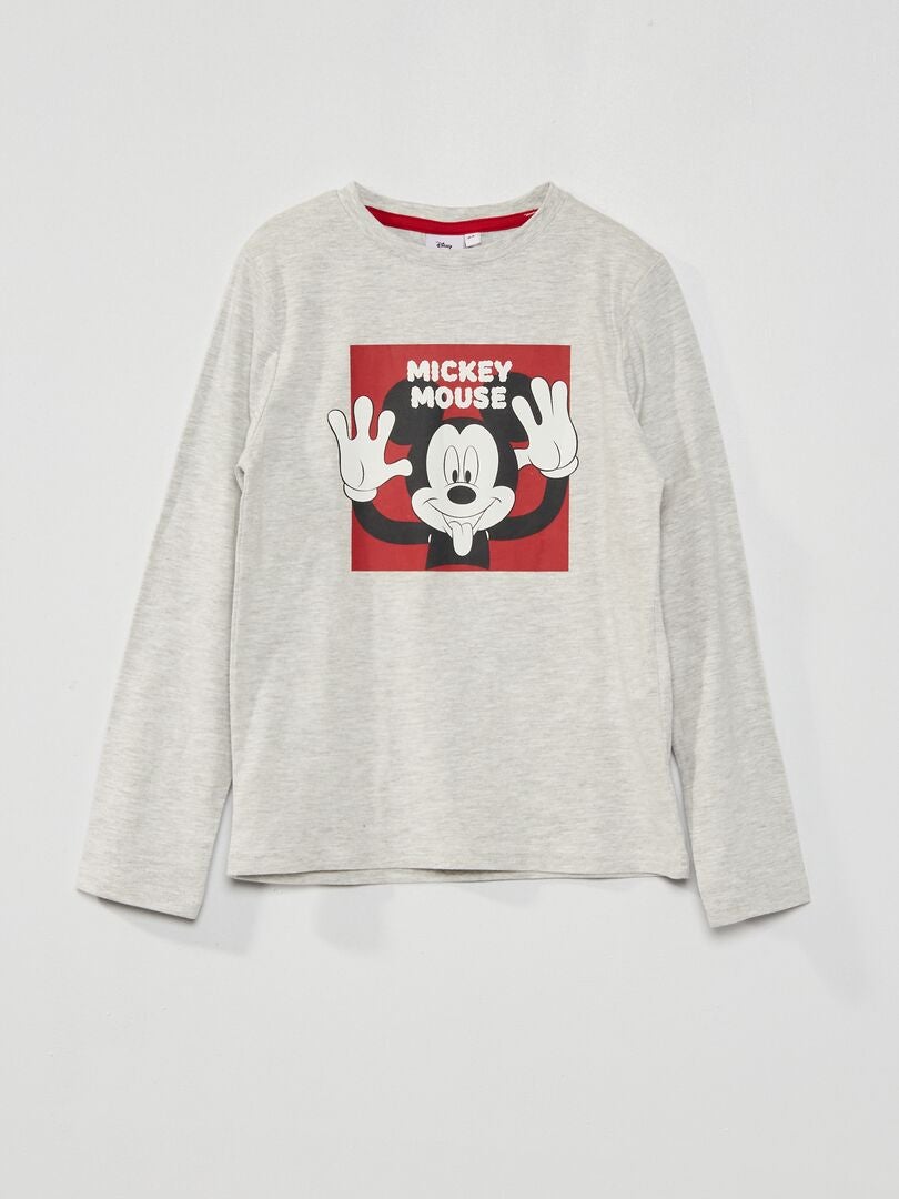 T-shirt 'Disney' a maniche lunghe GRIGIO - Kiabi