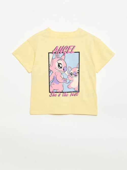 T-shirt 'Disney' 'Angel' in cotone tinta unita - Kiabi