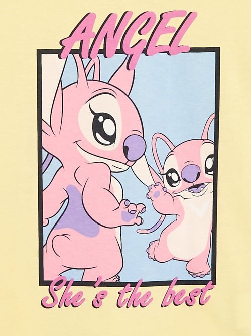 T-shirt 'Disney' 'Angel' in cotone tinta unita - Kiabi