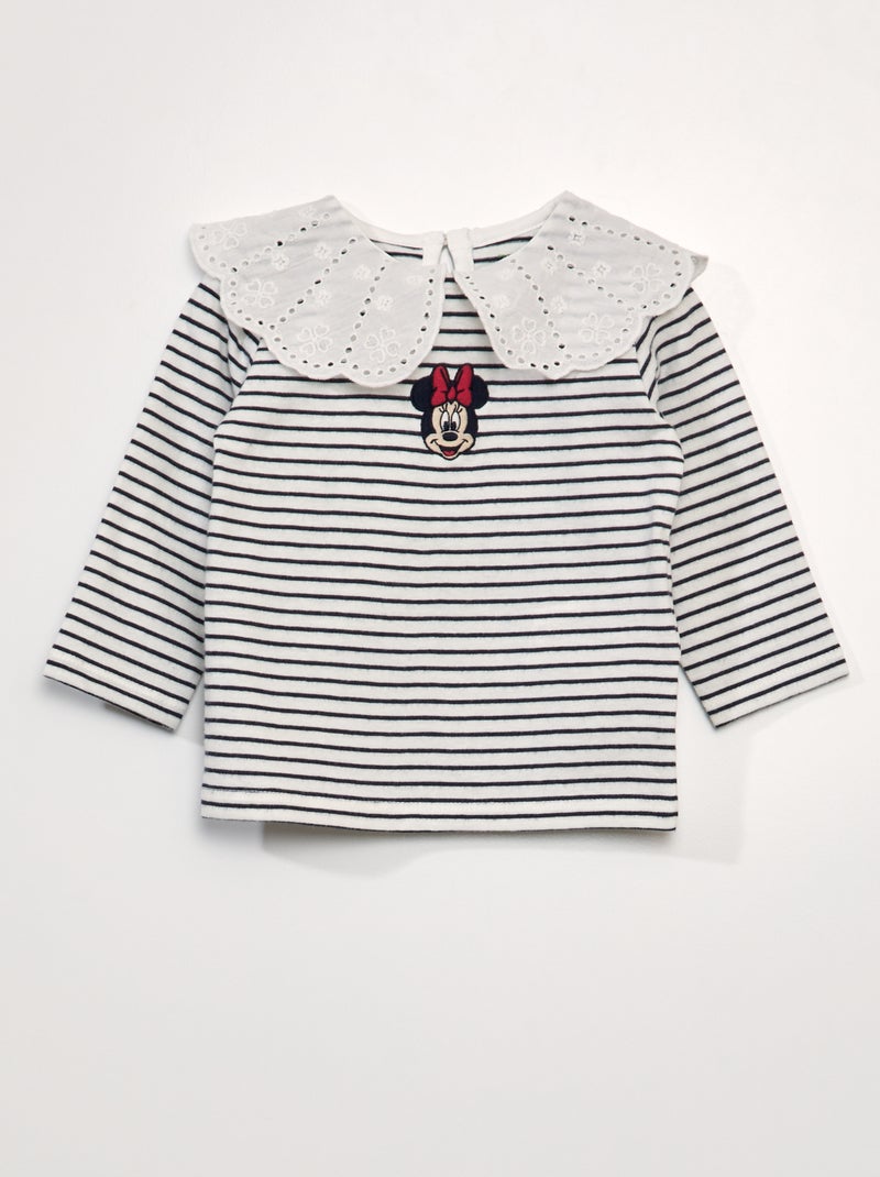 T-shirt 'Disney' colletto fantasia BIANCO - Kiabi
