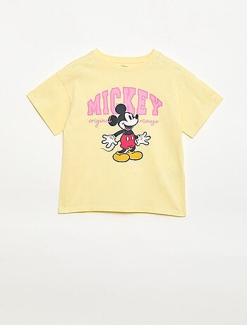 T-shirt 'Disney' 'Mickey' in cotone tinta unita