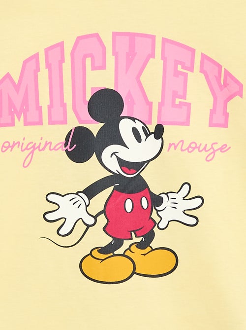 T-shirt 'Disney' 'Mickey' in cotone tinta unita - Kiabi