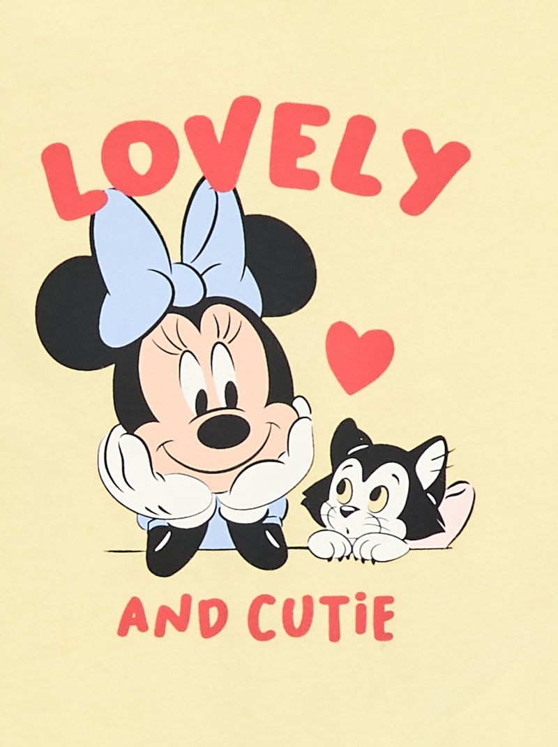 T-shirt 'Disney' 'Minnie' a maniche corte Giallo - Kiabi