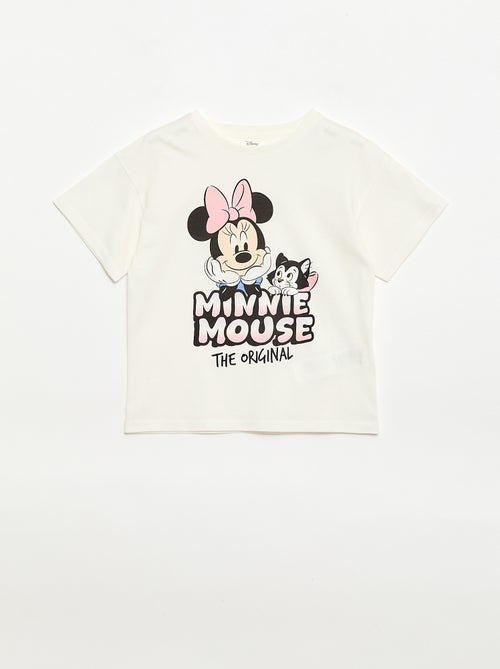 T-shirt 'Disney' 'Minnie' in cotone tinta unita - Kiabi