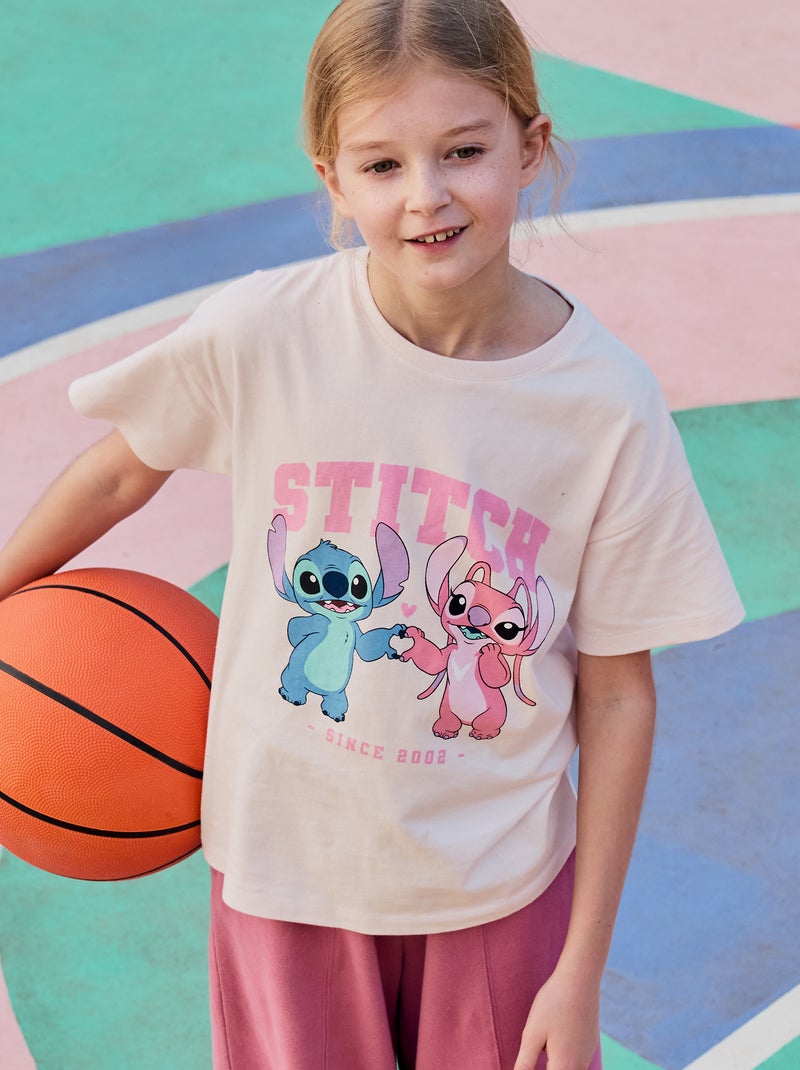 T-shirt 'Disney' 'Stitch' a maniche corte Rosa - Kiabi