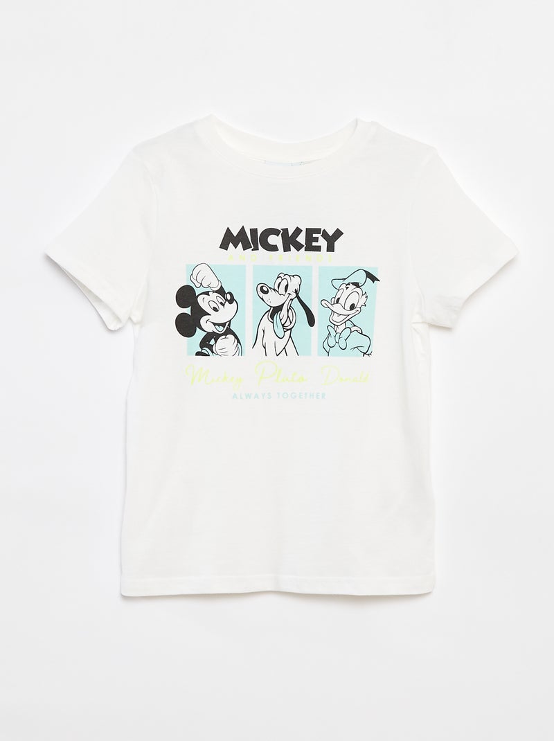 T-shirt 'Disney' 'Topolino' a maniche corte BIANCO - Kiabi