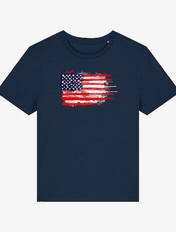 T-shirt Donna - AMERICAN SPATTER FLAG