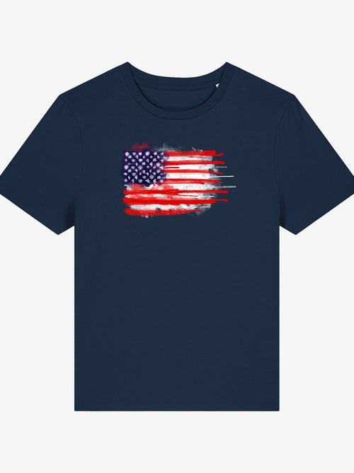T-shirt Donna - AMERICAN SPATTER FLAG - Kiabi