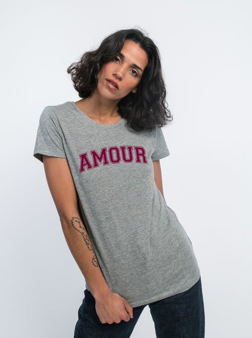 T-shirt Donna - AMOUR TYPO USA - Kiabi