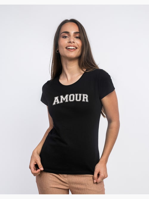 T-shirt Donna - AMOUR TYPO USA - Kiabi