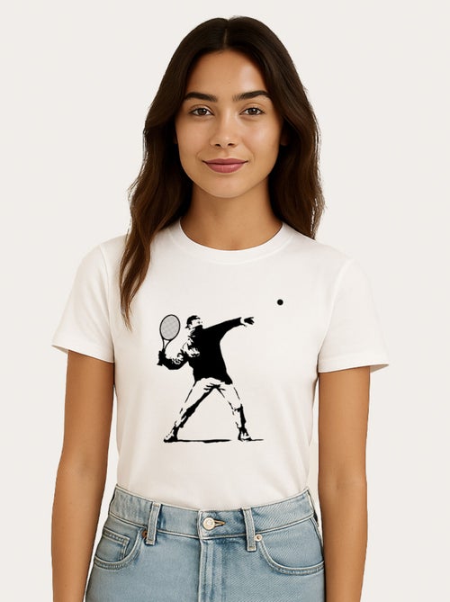 T-shirt Donna - APOH BANKSY TENNIS - Kiabi