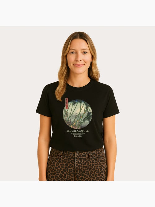 T-shirt Donna - APOH HOKUSAI FUJI BAMBOO - Kiabi