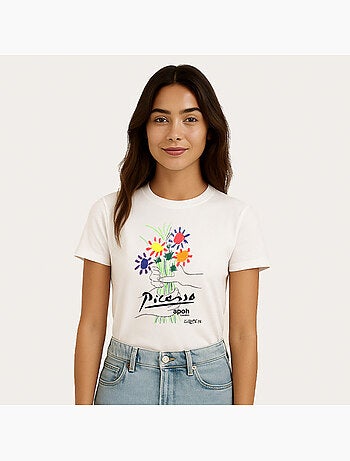 T-shirt Donna - APOH PICASSO FLOWERS