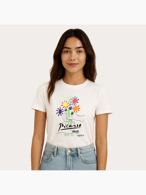 T-shirt Donna - APOH PICASSO FLOWERS - Kiabi